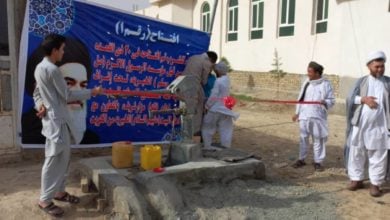 تصویر توزیع محموله معیشتی و افتتاح چاه آب آشامیدنی در افغانستان