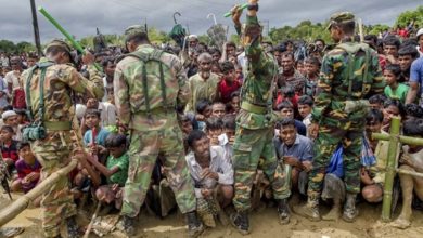 تصویر واکنش ارتش میانمار به دیوان لاهه در مورد مسلمانان روهینگیا