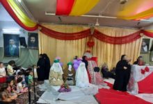 تصویر برگزاری جشن سالگرد ازدواج اميرالمؤمنين على عليه السلام و حضرت فاطمه علیها السلام در سوریه