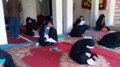 تصویر برگزاری امتحان کلاس های قرآنی “خدیجة الکبری” در افغانستان