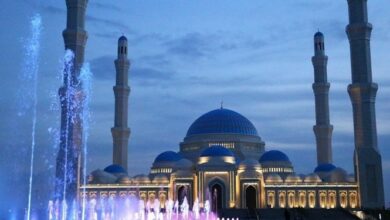 تصویر افتتاح بزرگ‌ترین مسجد آسیای مرکزی