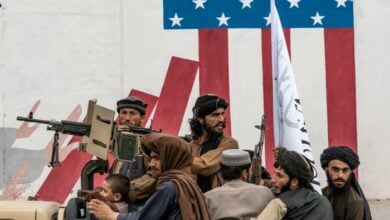 تصویر تعطیل شدن روز سالگرد خروج نیروهای آمریکایی از افغانستان