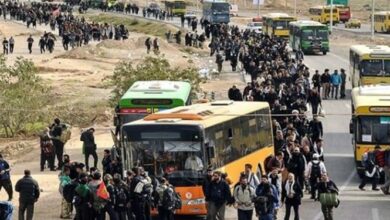 تصویر نگاهی به مشکلات حمل و نقل زائران ایرانی در ایام اربعین حسینی علیه السلام