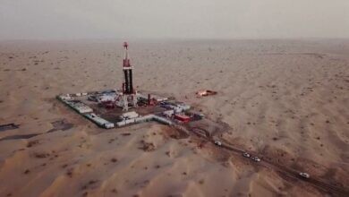 تصویر کشف یکی از عمیق‌ترین میدان‌های ذخایر نفتی جهان در چین