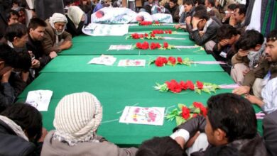تصویر درخواست توقف نسل کشی شیعیان هزارهِ افغانستان توسط نمایندگی سازمان ملل متحد