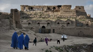 تصویر زورگیری طالبان در منطقه شیعه نشین جاغوری