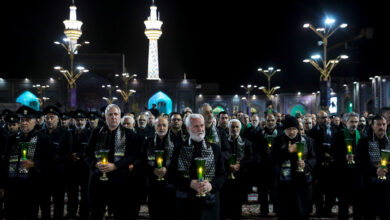 تصویر برگزارى آیین خطبه خوانی شب شهادت امام رضا علیه السلام در مشهد