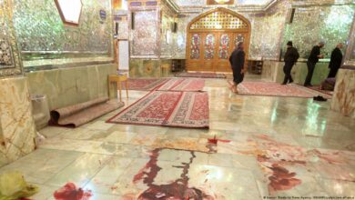 تصویر حمله مسلحانه به زائران حرم شاهچراغ شیراز