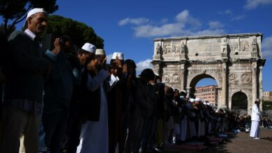 تصویر مسلمانان بیشترین مهاجران مقیم ایتالیا نسبت به بقیه ادیان