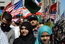 تصویر نتایج یک نظرسنجی درباره پیشرفت مسلمانان آمریکا