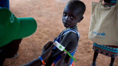 تصویر هشدار سازمان ملل درباره بحران و خطر گرسنگی در سودان جنوبی
