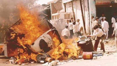 تصویر اذعان وزیر کشور هند به دخالت حزب حاکم در کشتار مسلمانان