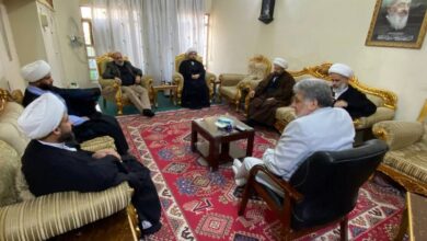 تصویر برگزاری نشست ماهانه شورای مشورتی مراکز مرتبط با دفتر مرجعیت شیعه در بغداد