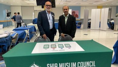 تصویر حضور موفقیت آمیز نمایندگان یک انجمن شیعی در کنفرانس فضا در دانشگاه کالیفورنیا