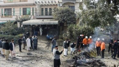 تصویر وقوع یک انفجار انتحاری دیگر در پاکستان
