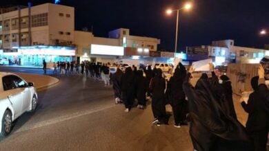 تصویر ادامه همبستگی و درخواست مردم بحرین برای آزادی زندانیان سیاسی
