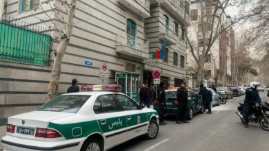 تصویر کشته و زخمی شدن ۳ نفر در حمله به سفارت آذربایجان در تهران