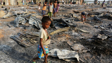 تصویر درخواست آوارگان روهینگیا برای بازگشت به کشورشان