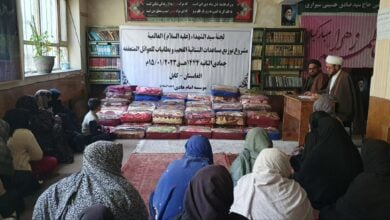 تصویر جدیدترین فعالیت بشردوستانه مرکز مرتبط با دفتر آیت الله العظمی شیرازی در افغانستان