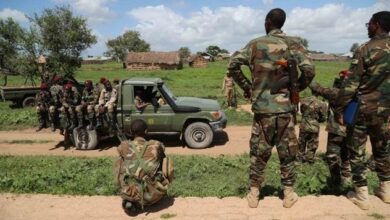 تصویر کشته شدن ۳۲ تروریست الشباب در عملیات نظامی و هوایی ارتش سومالی