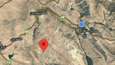 تصویر وقوع زلزله در غرب ایران