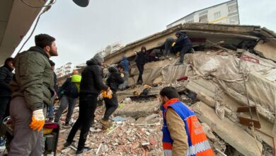 تصویر وقوع دو زلزله ی مهیب در ترکیه
