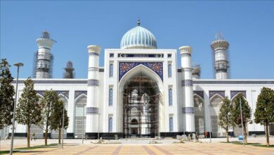 تصویر افتتاح بزرگ‌ترین مسجد آسیای میانه در تاجیکستان