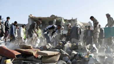 تصویر وقوع جنایت های جنگی با سلاح های آمریکایی و انگلیسی در یمن