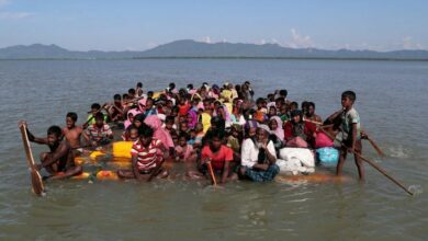تصویر بیش از 180 مسلمان روهینگیا با قایق وارد آچه اندونزی شدند