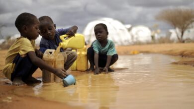 تصویر هشدار یونیسف درمورد شیوع وبا در آفریقا