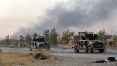 تصویر کشته شدن چهار د۱عشی در حمله هوایی ارتش عراق