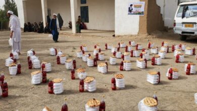 تصویر توزیع کمک های رمضانی موسسه مصباح الحسین علیه السلام در افغانستان