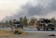 تصویر انهدام دو خودرو و یک مخفیگاه سنی های تندروی د۱عش در حمله هوایی در کرکوک