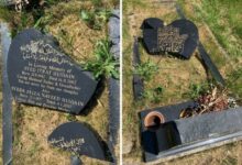 تصویر حمله به قبر یک شيعه در انگلیس