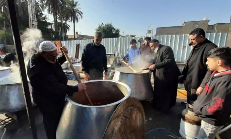پذیرایی موکب حضرت رسول اعظم صلی الله علیه وآله از زائران شهر مقدس کاظمین