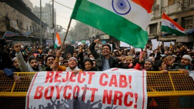 تجمع های اعتراضی در هند مبنی بر تبعیض آمیز بودن اجرای قانون جدید شهروندی نسبت به مسلمانان