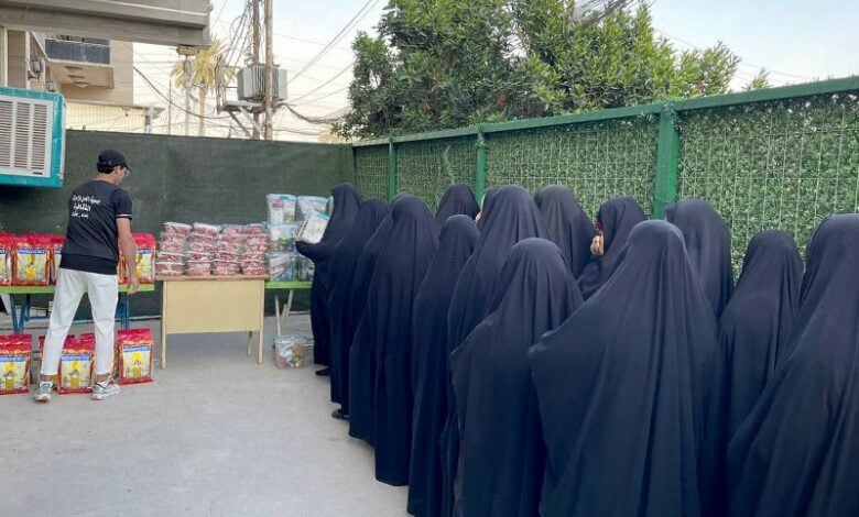اهدای بسته معیشتی به خانواده های نیازمند بغداد توسط در سالروز وفات حضرت خدیجه سلام الله علیها