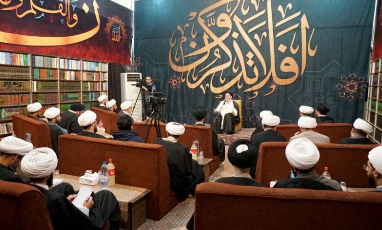 آغاز جلسات آیت الله سید حسین شیرازی در ماه مباک رمضان در شهر مقدس قم