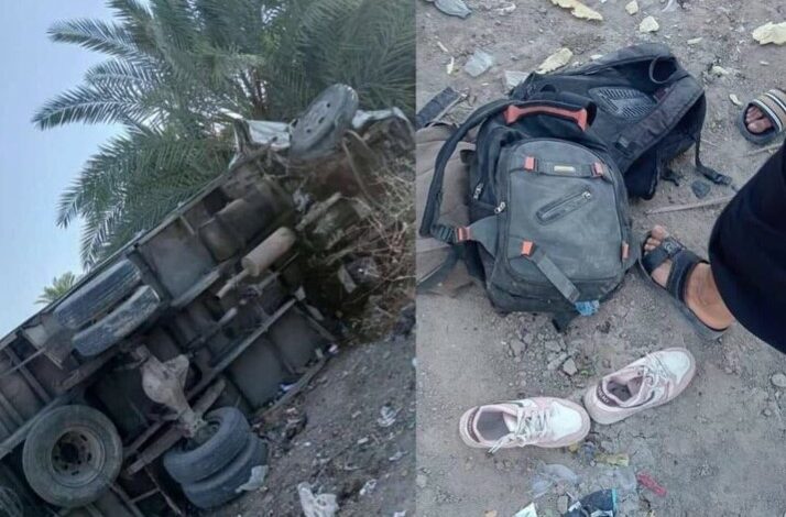 کامیونی در بصره ۵۰ دانشآموز را زیر گرفت