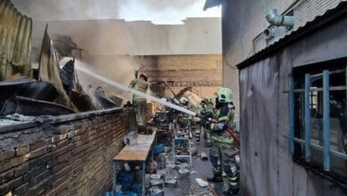 وقوع آتش‌سوزی در بزرگ‌‌‏ترین شهرک صنعتی ایران