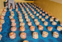 توزیع نان بین ۱۰۰ خانوار از نیازمندان وايتام در مزار شریف