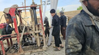 حفر پنجاه و هفتمین چاه آب در مناطق محروم افغانستان توسط دفتر آیت الله العظمی شیرازی
