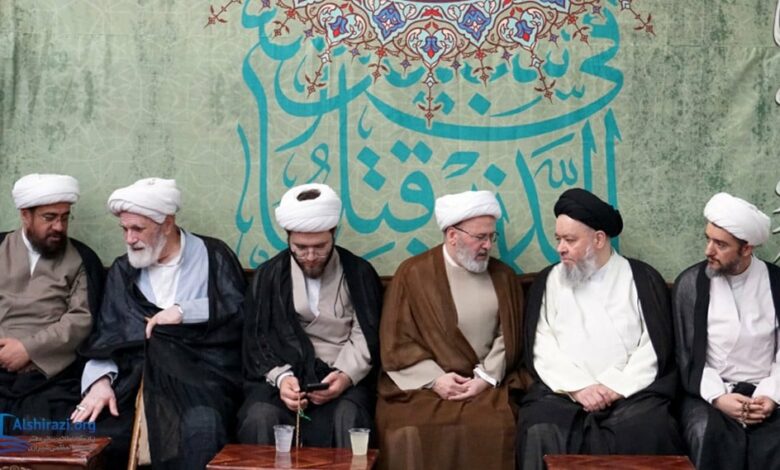 گرامیداشت خجسته سالروز ولادت حضرت امام رضا علیه السلام در بیت آیت الله العظمی شیرازی