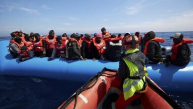 نجات ده‌ها پناهجو در دریای مدیترانه