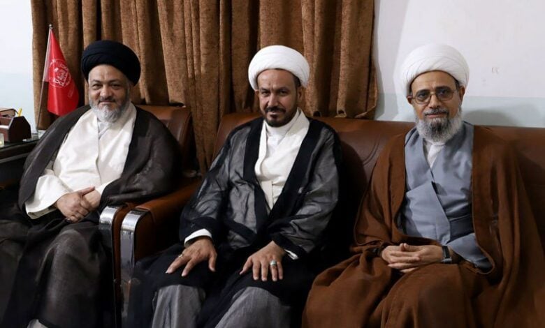 دیدار اعضای دفتر آیت الله العظمی شیرازی در نجف اشرف با رئیس مؤسسه قرآن و حدیث