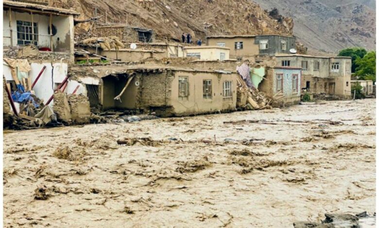 سرازیر شدن سیلاب های مرگبار در چهار استان افغانستان حدود ۱۵ کشته برجای گذاشت