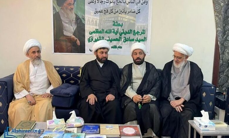حضور رئیس سازمان حج و زیارت کشور عراق در بعثه آیت الله العظمی شیرازی در مکه مکرمه