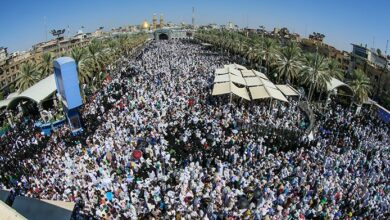 حضور پرشور میلیون‌ها زائر مشتاق امام حسین علیه السلام در روز عرفه در شهر مقدس کربلا