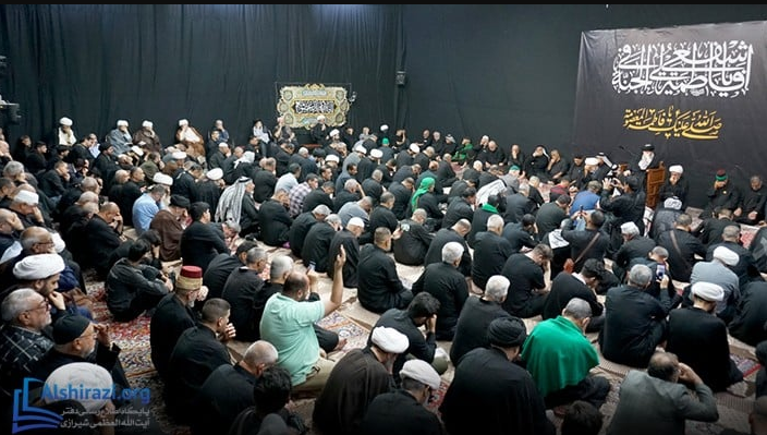 اقامهی عزای شهادت حضرت فاطمه معصومه سلام الله علیها در بیت آیت الله العظمی شیرازی