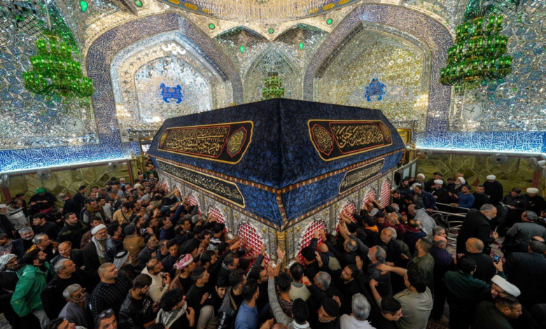 مراسم باشکوه عزاداری در نجفاشرف به مناسبت شهادت حضرت فاطمه الزهرا سلاماللهعلیها
